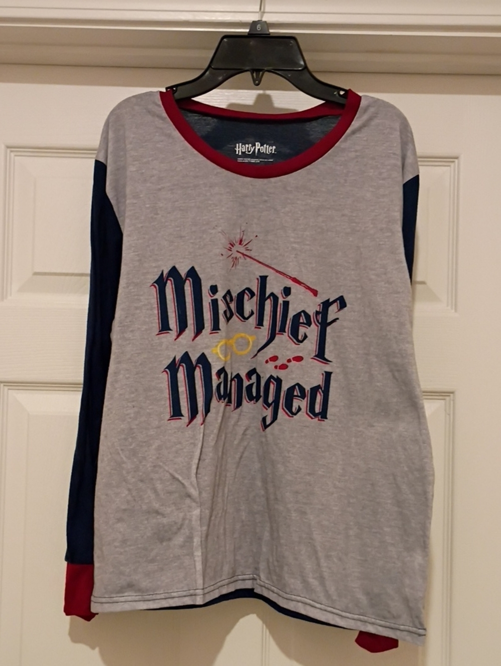 Warner Bros. Harry Potter 'Mischief Managed' Long Sleeve Sleeping Top